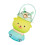 Cute Deer Water Bottles with Straw Plastic-Gradient Green 1