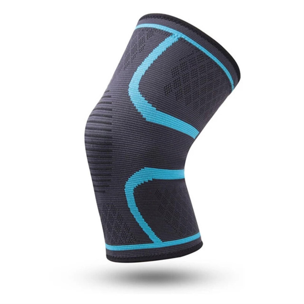 Elastic Knee Pads For Basketball, Volleyball, Running, Cycling (Blue, L) 9001264758523