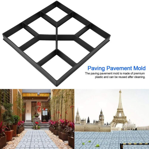 Concrete Paver Mold Reusable Geometric Pattern for DIY Garden Path and Courtyard Landscaping 1