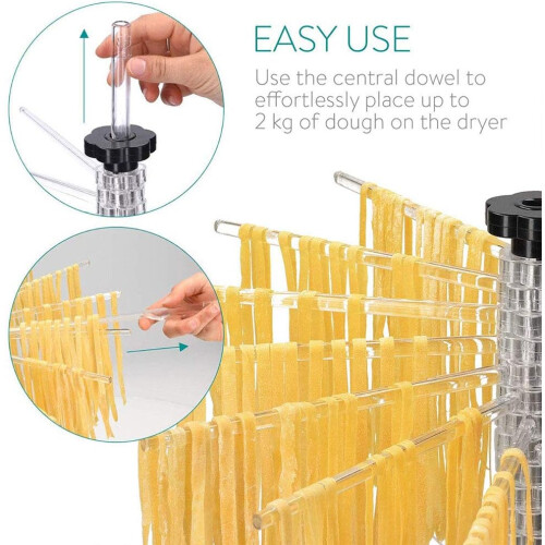 Fresh Pasta Drying Rack, Compact for Easy Storage, Sturdy Stand, Pasta Dryer, Kitchen Tool 2