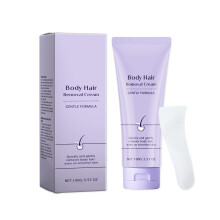 Hair Removal Cream for Women Sensitive Skin Painless Facial and Body Depilatory with Spatula
