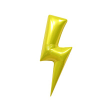 Balon fulger Mylar din aluminiu, ușor de decorat, folie argintie cu bliț, pentru petrecere de nuntă, baby shower, absolvire, mașini, temă Thor,