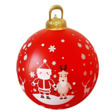 Ornament de Crăciun gonflabil din material PVC, decorațiune de Crăciun pentru exterior cu funcție de iluminare, decor de sărbători cu