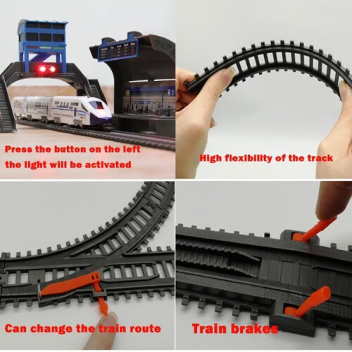 Train électrique - 360 cm - 3 wagons - Lumières et sons 2