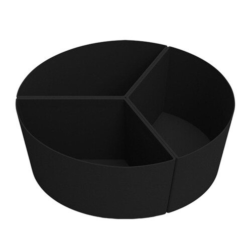 Silicone Inserts for Slow Cookers with 3 Compartments, Reusable Covers for Round and Oval