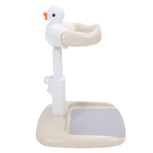 Adjustable Height Baby Bath Stand with AntiSlip Foldable Design for Infant Shower Support (Khaki) 2