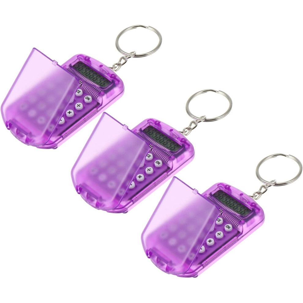 Portable Calculator Set, Medias Navideã±As Keychain Calculator For Convenient Carry, Mini Computer Design For Quick Access, Premium Quality 3Pcs 9454554057040