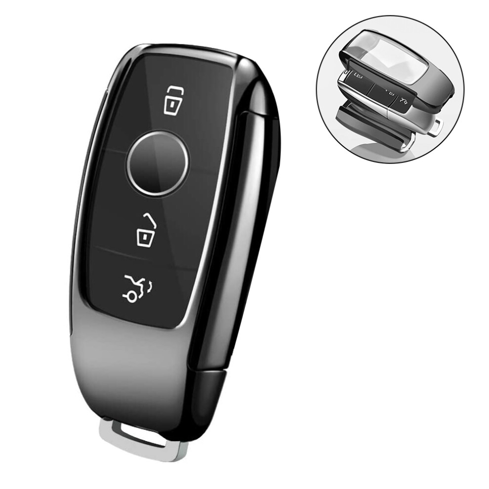 Soft Tpu Key Case Cover, Premium Mercedes Benz Key Fob Protector For Shock Absorption And Uninterrupted Key Signal 9454554056401