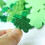 Αυτοκόλλητα Lucky Irish Four Leaf Trifleur για χειροτεχνίες DIY, αυτοκόλλητα Glitter Foam Shark με 4