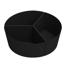 Silicone Liners for Slow Cooker 3 Compartment Inserts, Reusable for Round and Oval