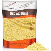 Hard Wax Beads 100g for Painless Hair Removal, Brazilian Bikini Full Body, Honey Pack of 1