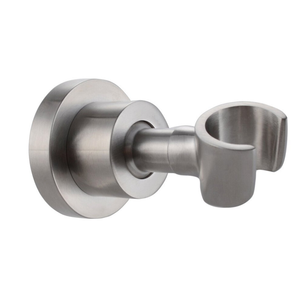 Handheld Shower Head Holder Adjustable Swivel Mount Rustproof Metal Wall Bracket Brushed Finish 9119770561961