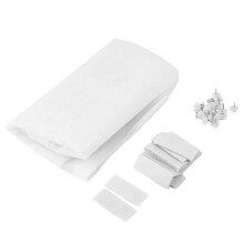 Moustiquaire magnétique 120210cm Finition soignée Légère Lavable Solide et robuste Fermeture automatique (Blanche)