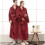 Peignoir unisexe taille XL couleur bordeaux 1