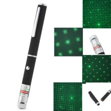 Stylo pointeur laser étoile verte haute visibilité, puissant (1 mW), étui cadeau tendance