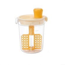 Manual Mixer with Filtration Capability for Delicious Dressings and Sauces (Yellow)
