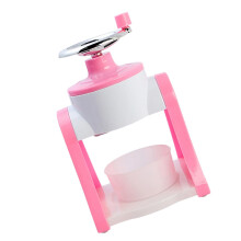 1 x Ice Maker Made ABS Tool Manufacturer Ice Scraper Snow Shredder Ice Shaver for Home Use HandOperated Ice Shaver Pink Stainless Steel
