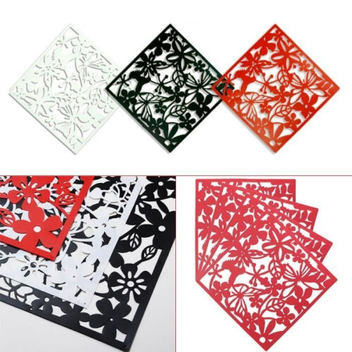 Cloison - Motif indéterminé - 4 pièces - Papillon - Blanc - Polyéthylène - Intérieur 2
