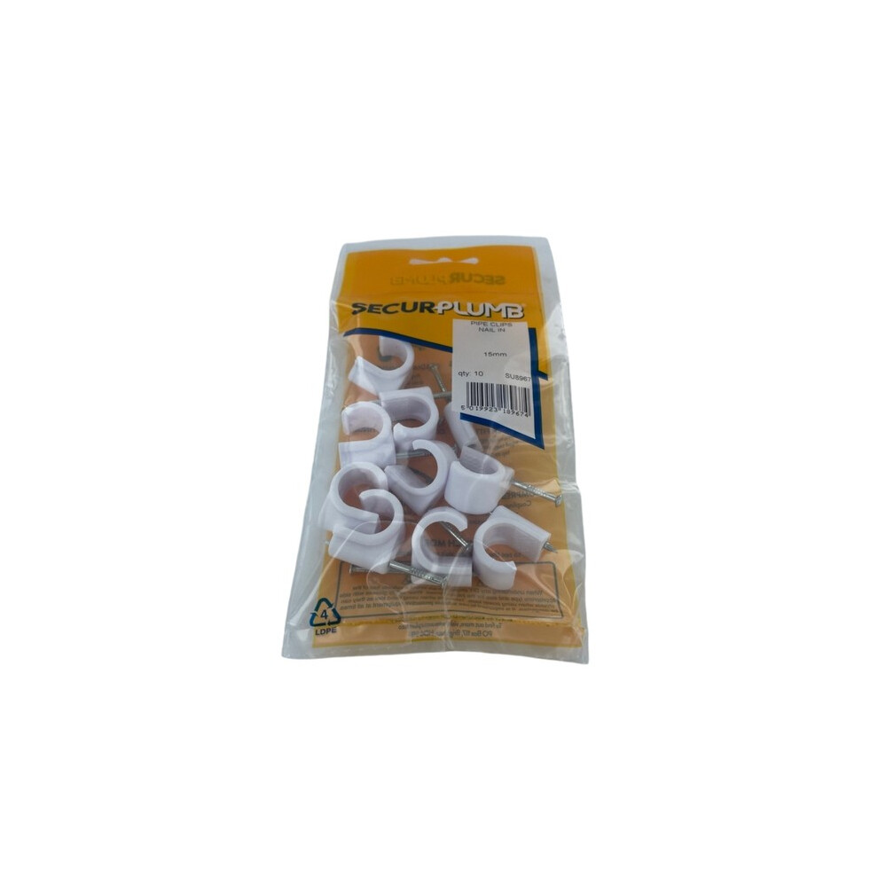 Securplumb Pipe Clips (Pack Of 10) 5063884161293