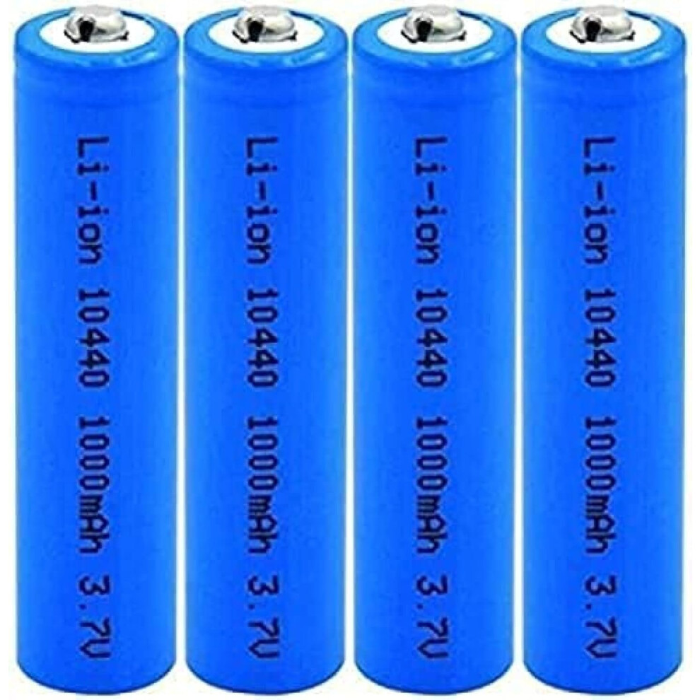 10440 Rechargeable Battery 3.7V Lithium Ion  Capacity Low SelfDischarge for Electric Shaver 4pcs