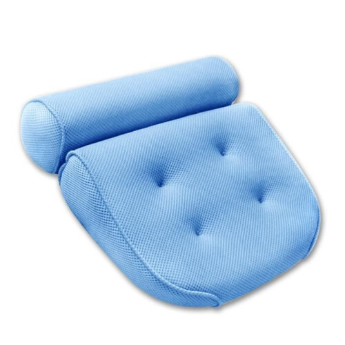 Coussin de bain Coastacloud Jacuzzi - Maille antibactérienne - Bleu - 4 grandes ventouses