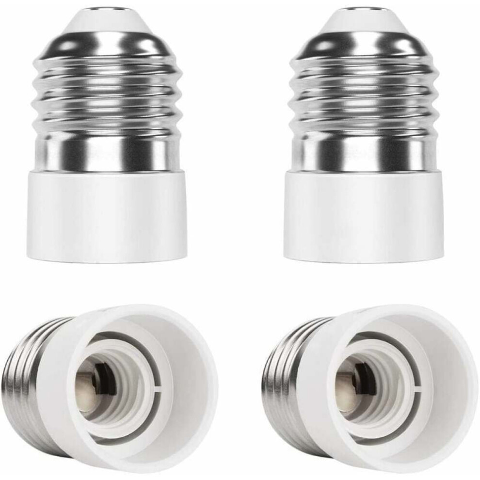 Adapt Your Lights With Ease: Premium E27 To E14 Bulb Socket Adapter Converter, Flame Retardant Pbt Material Offers Unmatched Safety, Compact Design Fi 9454554060477