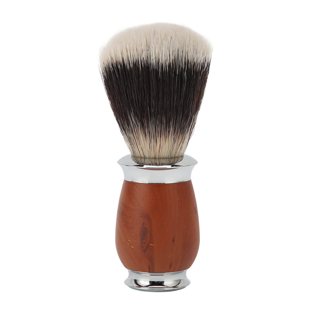 Men's Shaving Brush with Soft Nylon Bristles and Wooden Handle for Beard, Face and Salon Use