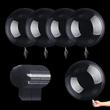 Balon gonflabil, decorațiuni pentru petrecere cu aspect decorativ de nuntă, balon reutilizabil cu design transparent în formă de Bobo Bubble,