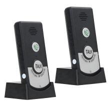 Wireless Intercom Doorbell System with Long Range Coverage, Crystal Clear Audio, Battery Operated for Home and Office
