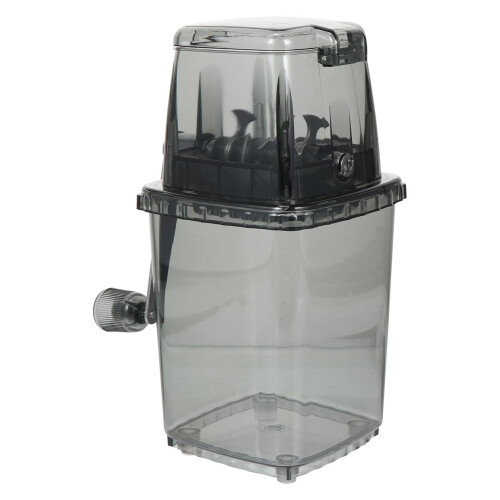 Hand crank machine and easy to operate for shaved snow cone slush black