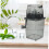 Hand crank machine and easy to operate for shaved snow cone slush black 2