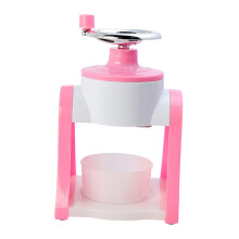 Ice Maker Maker Tool Ice Scraper Snow Made Making Shredder Ice Crusher for Household Manual Hand Operated Ice Shaver Pink ABS Resin 1