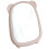 Large Wall Mirror for Bedroom with Handle, Aesthetic Vanity Mirror Adhesive Mount Decor 1