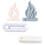 Rabbit Silicone Moulds Hollow Flame Candlesticks-flame 1 D 1
