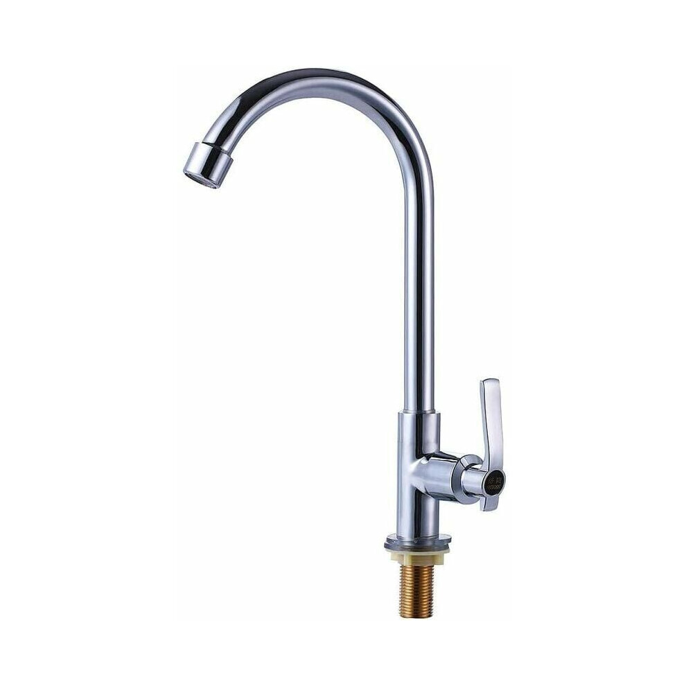 High Arc Design Kitchen Faucet, Lead-Free Stainless Steel Ensures Safe Water Flow, Easy Installation With Adapter, 360-Degree Spout Rotation For Flexi 9466005057523