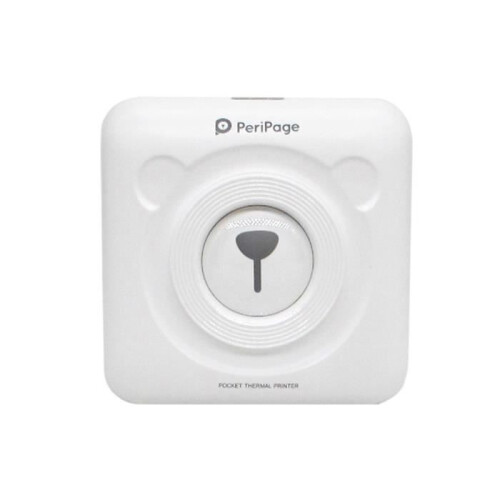 Imprimante thermique de poche Peripage - Blanche - Bluetooth - Sans encre - Format A6