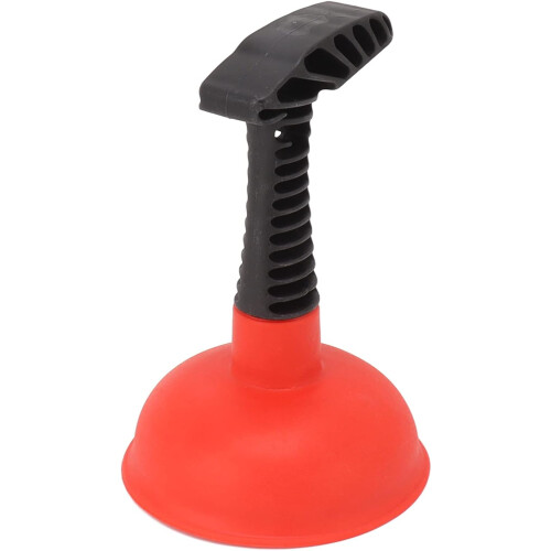 Mini Toilet Plunger with Slip Proof Handle, Compact Design for Kitchen and Bathroom Drains 2