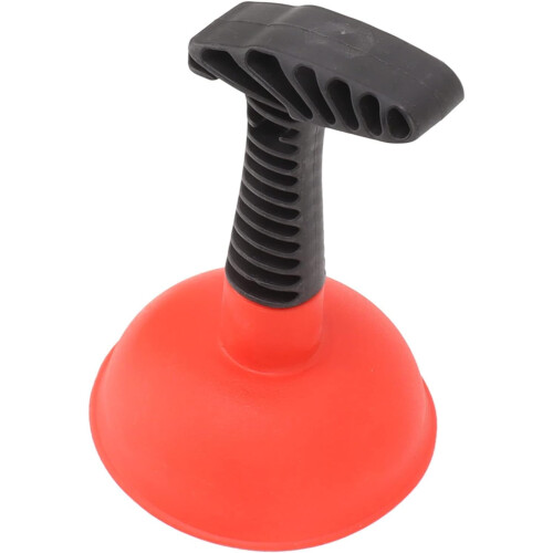 Mini Toilet Plunger with Slip Proof Handle, Compact Design for Kitchen and Bathroom Drains 1