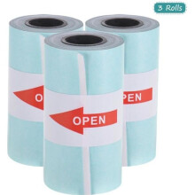 Rouleau de papier thermique autocollant imprimable 57 x 30 mm pour imprimante thermique de poche PeriPage A6/PAPERANG P1/P2