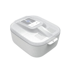 Intelligent defrosting automatic for defrosting of defrosting trays for meat temperature control device for home use with drip tray