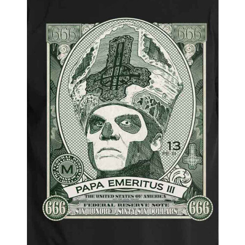 Ghost (Black, Small) Ghost T-Shirt: Papa Cash 1