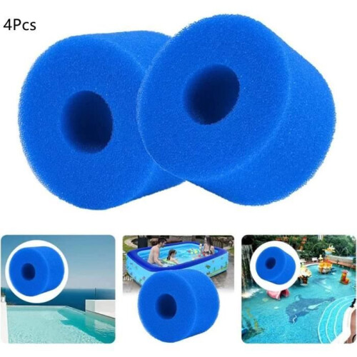 Filtre éponge Bestway Type VI pour piscine et spa - Réutilisable et lavable - Bleu