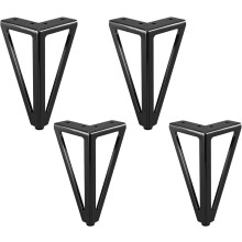 Möbelfüße aus massivem Metall für Nachttische und Couchtische, 4er-Pack