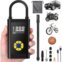 Pompe à vélo électrique sans fil FUROKOY - Modèle 2023 - 4000 mAh - 150 PSI - LED rechargeable