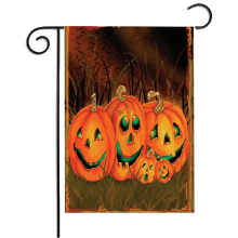 Sezonowe dekoracje na Halloween, dwustronna flaga ogrodowa, wyjątkowa flaga ogrodowa do dekoracji zewnętrznych, trwały materiał jutowy, można