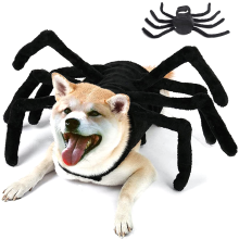 Pútavý kostým pre vášho domáceho maznáčika, jedinečný priedušný a ľahký kostým v štýle pavúka, ideálny na halloweenske párty,
