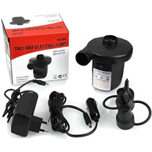 Gonfleur/dégonfleur électrique Ecent avec 3 embouts DC12V/AC 220V pour matelas pneumatiques, camping, lits, etc.