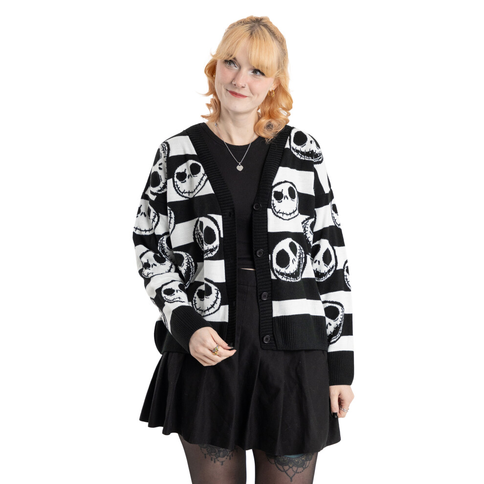 The Nightmare Before Christmas Women's Black (Small) Cardigan ( )
