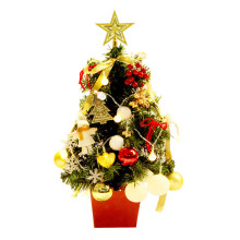 Holiday Christmas Trees for Indoor Celebration, Prelit Tabletop Christmas Tree Energy-Efficient LED Lights, Desktop Christmas Tree Ornament for Office