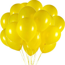 Rayons de soleil festifs, ballons jaunes : 30 cm (12 pouces) en latex mat durable pour une décoration de fête éclatante